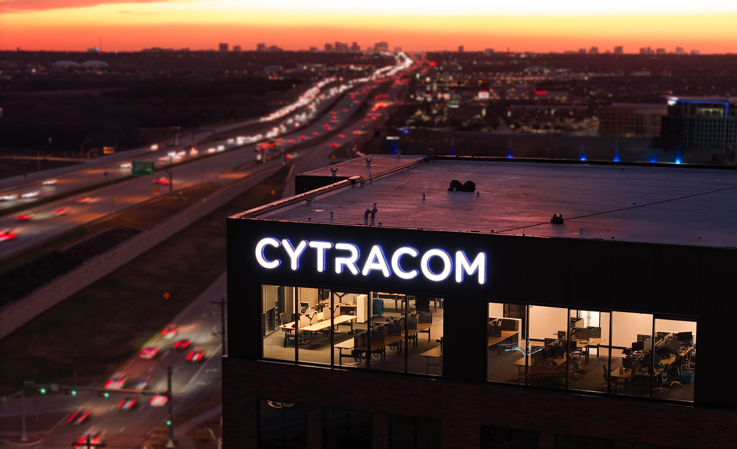 building drone shot scaled